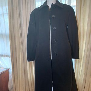 Liz Claiborne Vintage 1908's long black wool coat Women's 6 petite